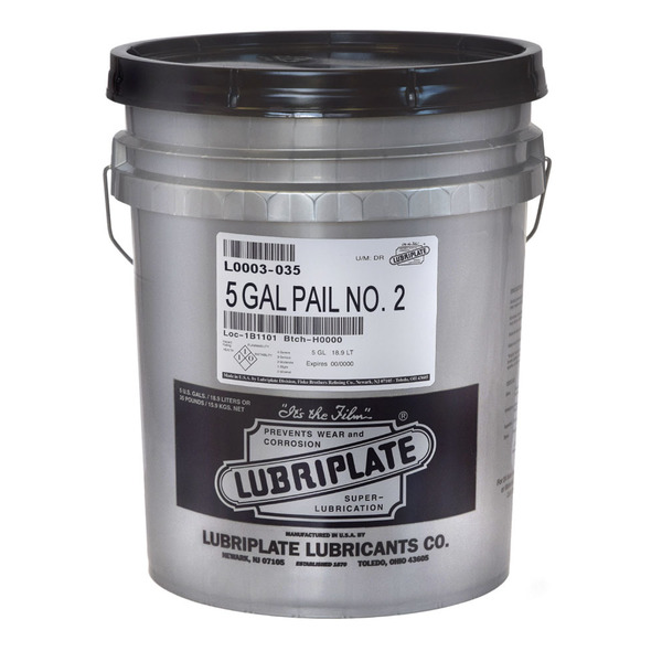 Lubriplate No. 2, 35 Lb Pail, Iso-46 Fluid For Medium Speed Spindle Bearings L0003-035